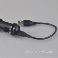 Zoom USB wiederaufladbare Taschenlampe